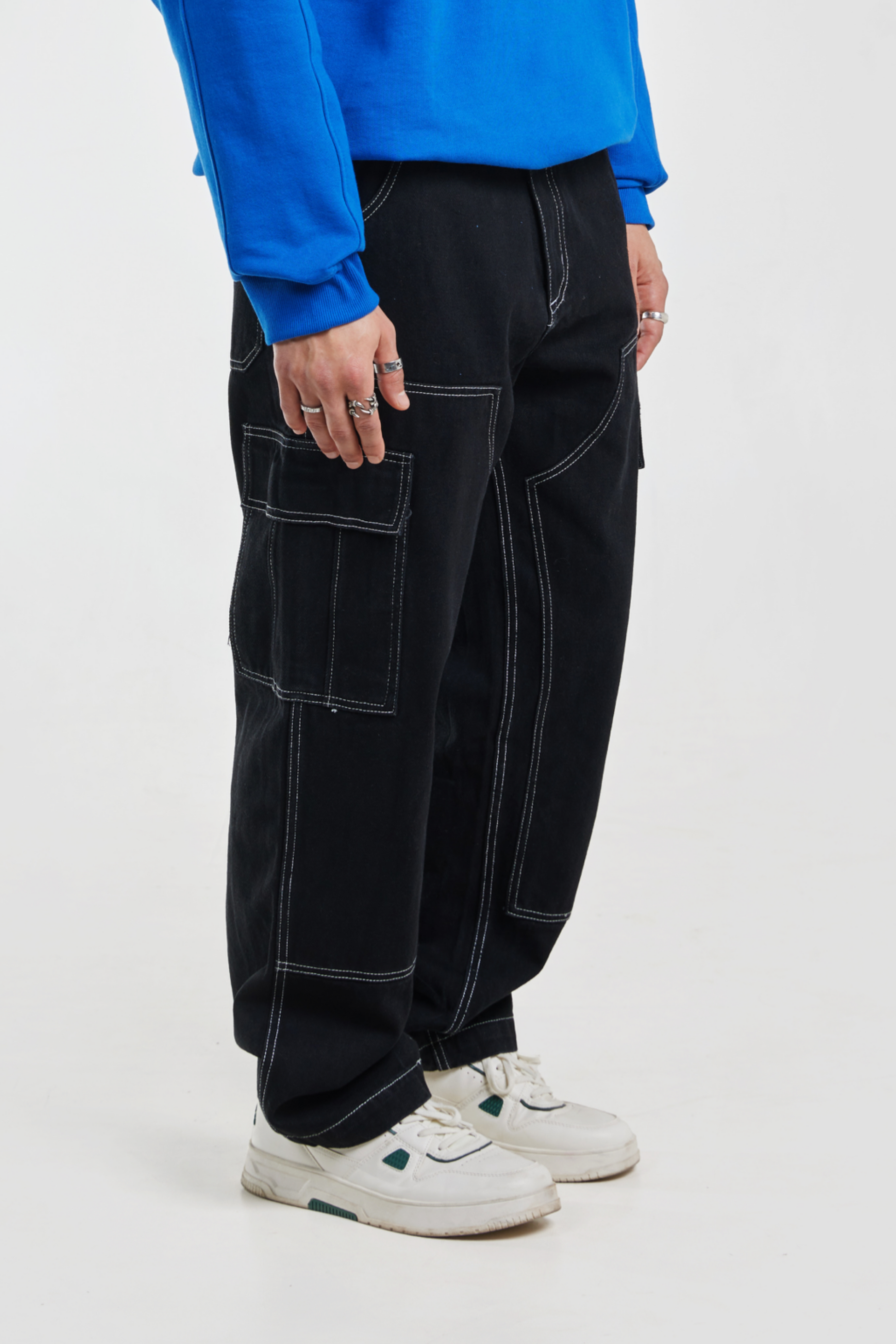 Topstitched Carpenter Denims