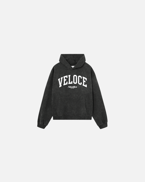 Veloce washed signature Hoodie