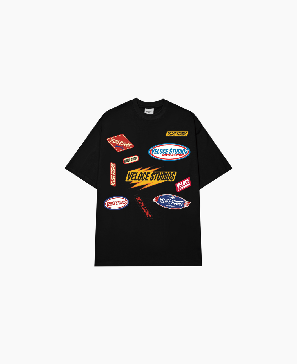 Black Rally Racer Tee