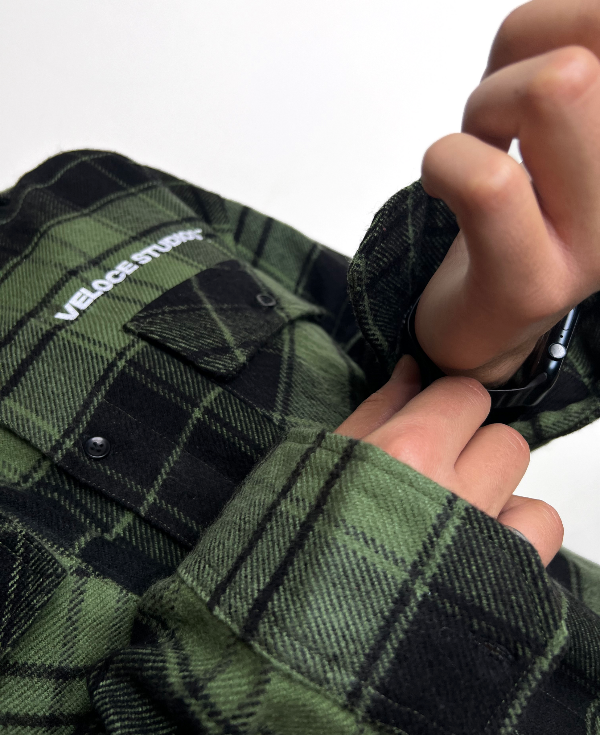 Green summer Flannel Shirt