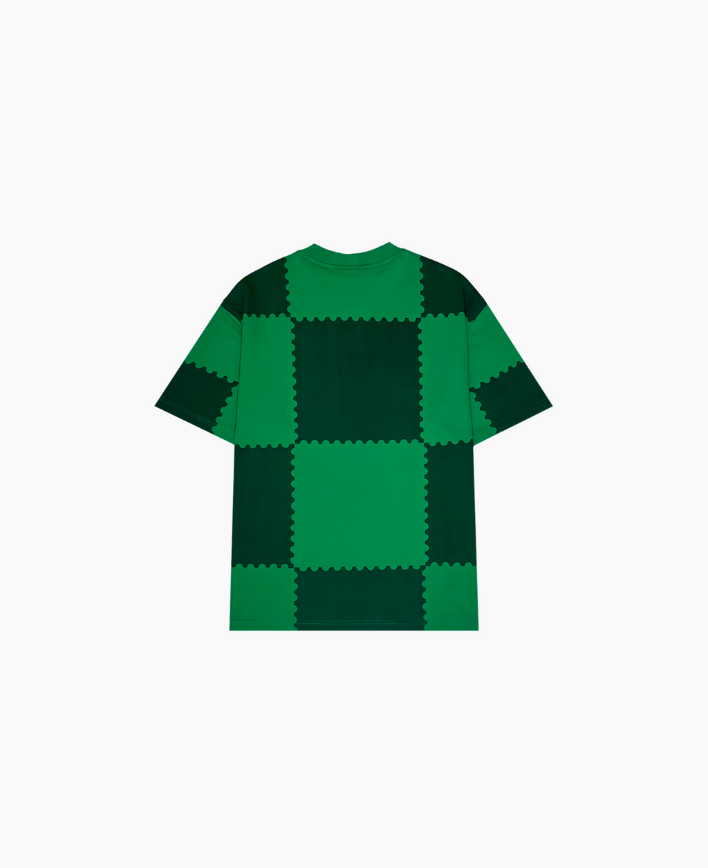 Green checkered Tee
