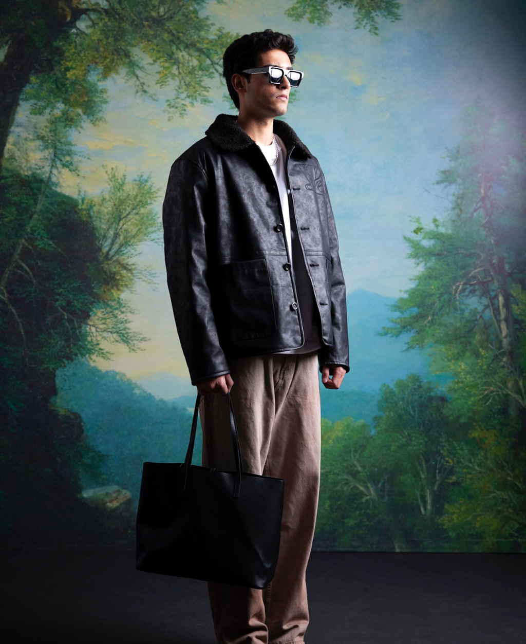 LEATHER REVERSIBLE JACKET