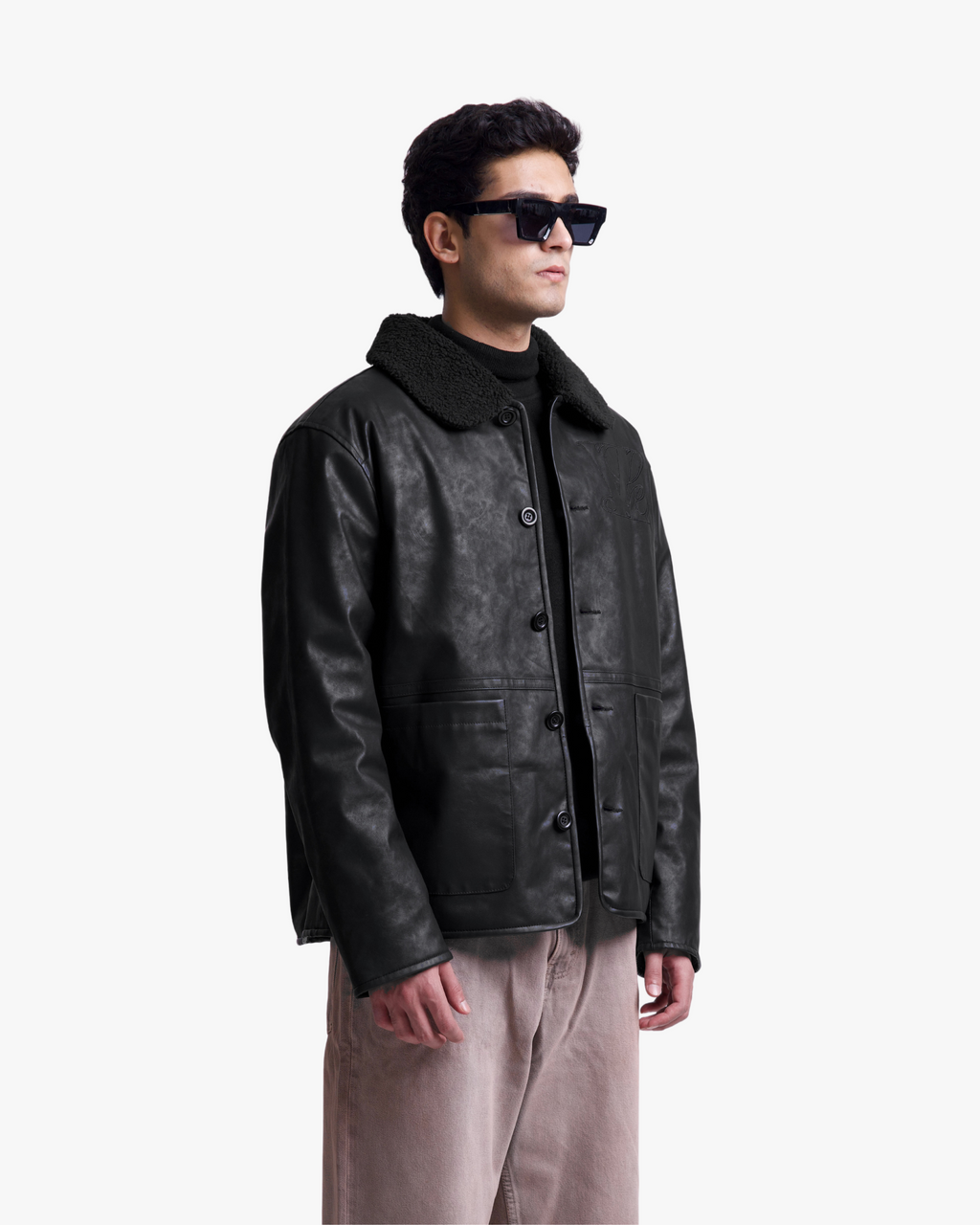 LEATHER REVERSIBLE JACKET