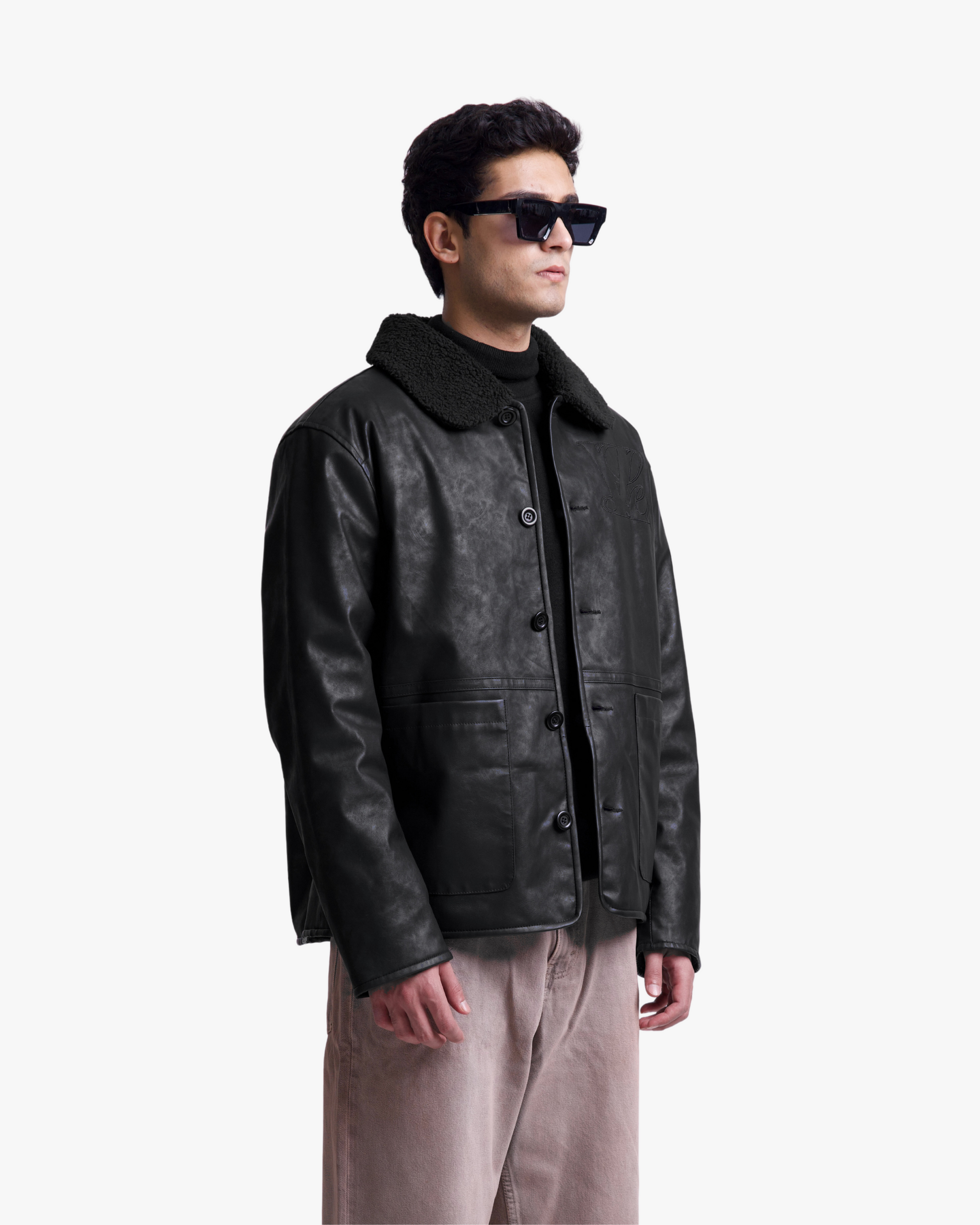 LEATHER REVERSIBLE JACKET