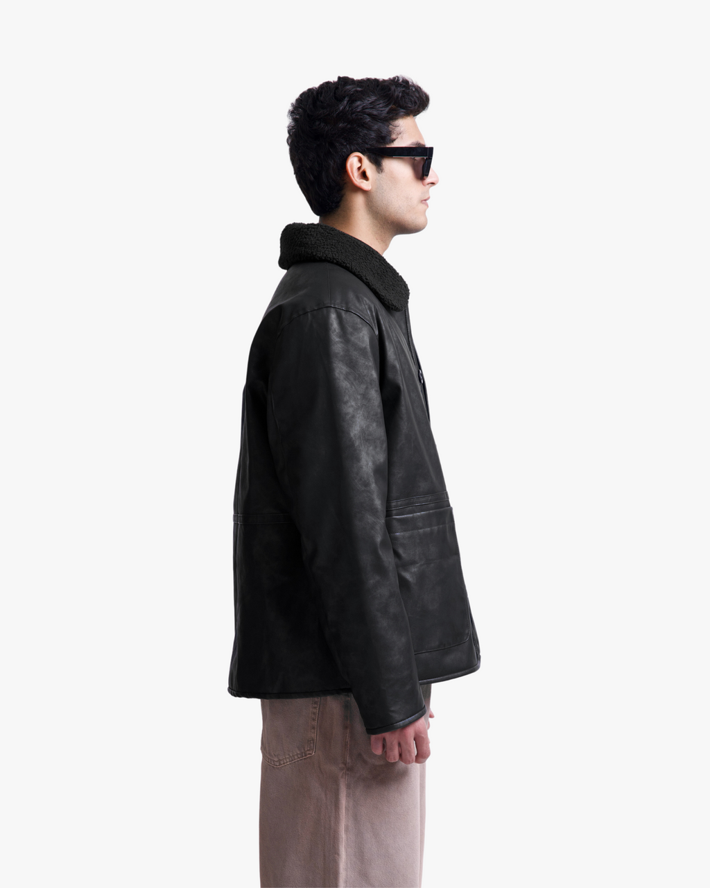 LEATHER REVERSIBLE JACKET