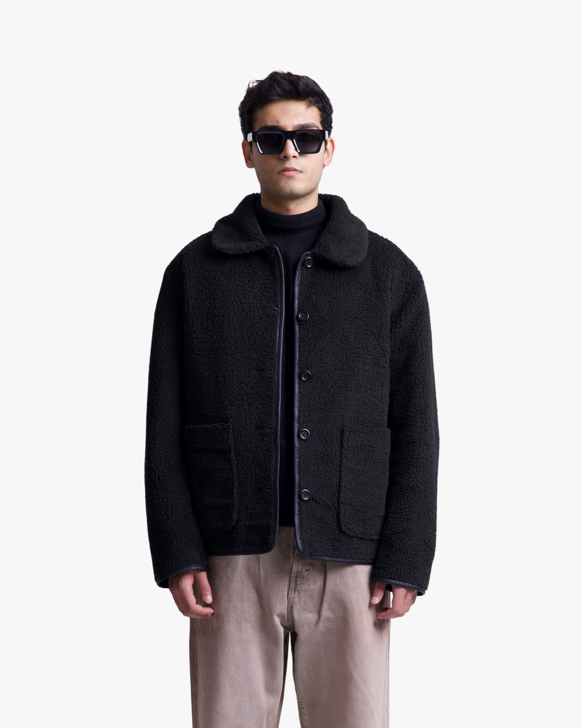 LEATHER REVERSIBLE JACKET