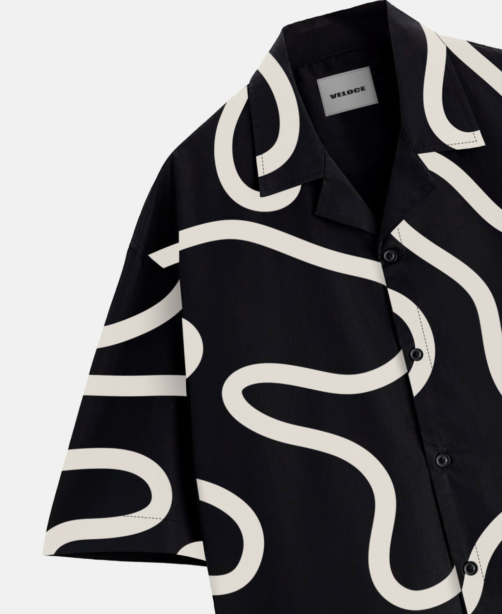 Wavy patterned Relaxed fit Shirt